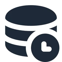 Data Clock Solid Icon