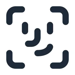 Scan Face Id Solid Icon
