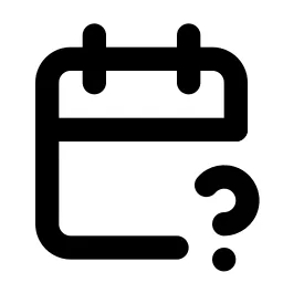 Calendar Question Line Icon