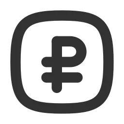 Ruble Square Icon