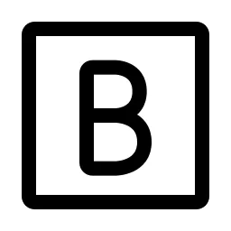 Bold Square Icon