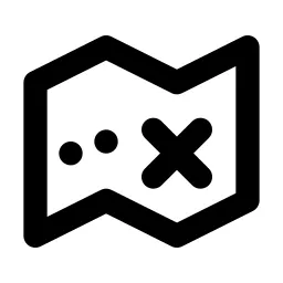 Map Route Line Icon