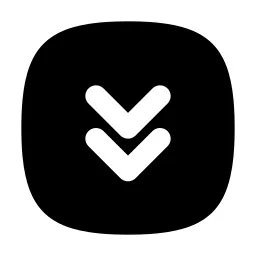 Square Rounded Chevrons Down Icon