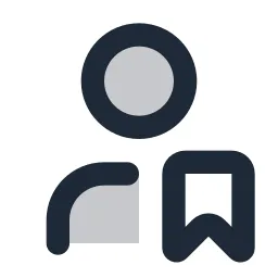 User Bookmark Duotone Icon