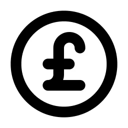 Coin Pound Line Icon