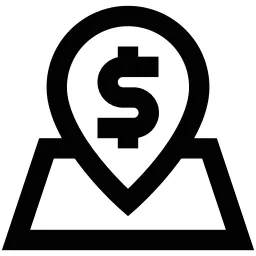 Money Pin Location Icon