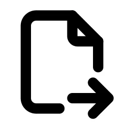 File Export Line Icon