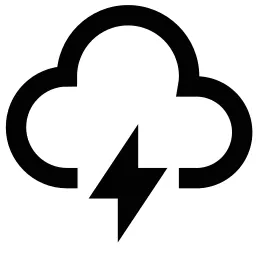 Lightening Cloud Icon