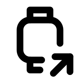 Device Watch Share Line Icon
