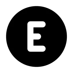 Circle Letter E Icon