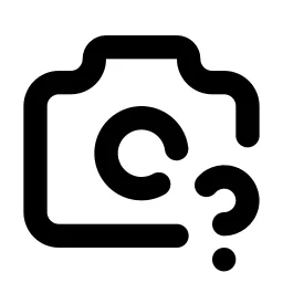 Camera Question Line Icon