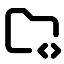Folder Code Line Icon