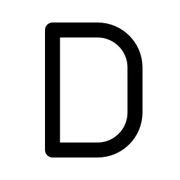 Letter D Line Icon