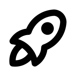 Rocket Line Icon