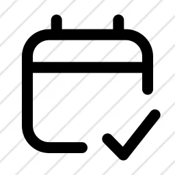 Calendar Check Date Check Icon