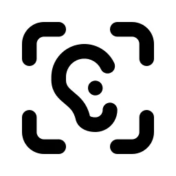 Ear Scan Line Icon