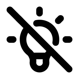 Bulb Off Line Icon