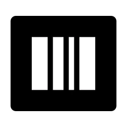 Barcode Box Fill Icon