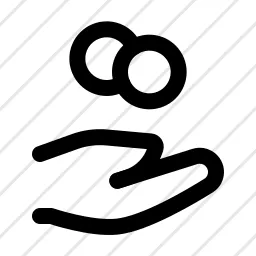 Money Hand Coins Pay Icon