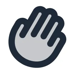 Hand 2 Duotone Icon