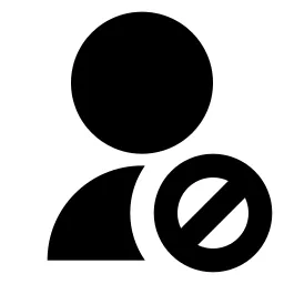 User Forbid Fill Icon