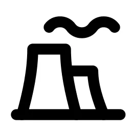 Building Factory Line Icon