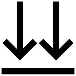 Double Arrow Down Line Icon