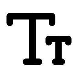 Text Size Line Icon