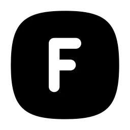 Square Rounded Letter F Icon