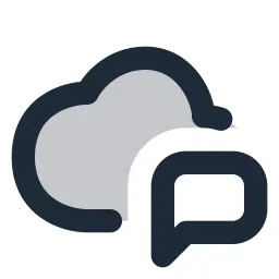 Cloud Chat Duotone Icon