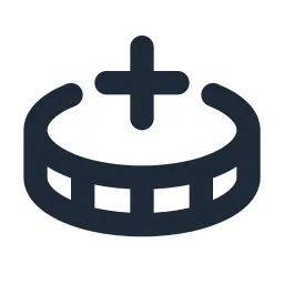 Coin 2 Plus Line Icon