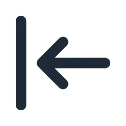 Arrow Collapse Left Line Icon