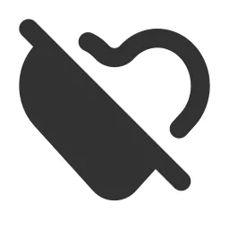 Heart Off Fill Icon