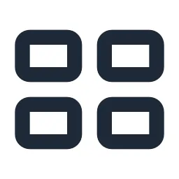 Layout Cards Line Icon