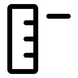 Ruler Minus Icon