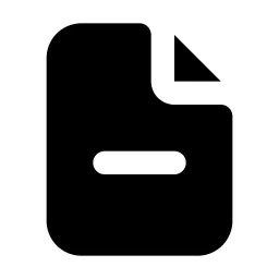 File Minus Icon