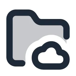 Folder Cloud Duotone Icon