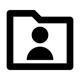 Folder User Line Icon
