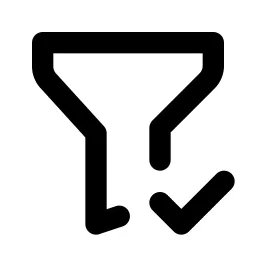 Filter Check Line Icon