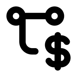 Transaction Dollar Line Icon