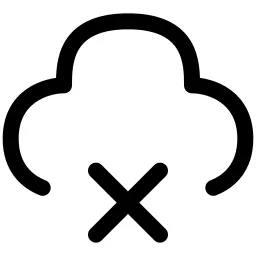 Cloud Xmark Icon