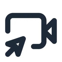 Video Cursor Line Icon