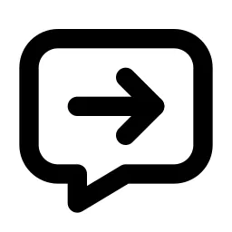 Message Forward Line Icon