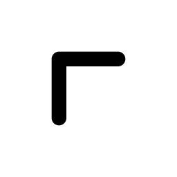 Chevron Up Left Line Icon