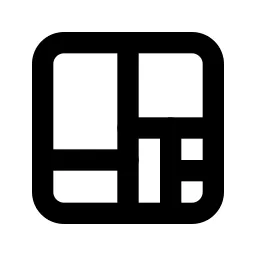 Chart Treemap Line Icon