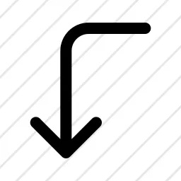 Arrow Corner Left Down Icon