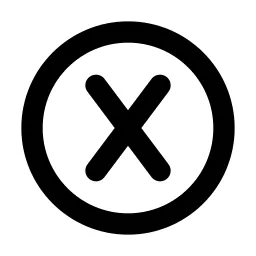 Xbox X Line Icon