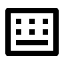 Keyboard Box Line Icon
