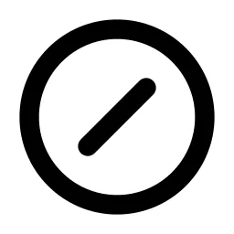 Forbid 2 Line Icon