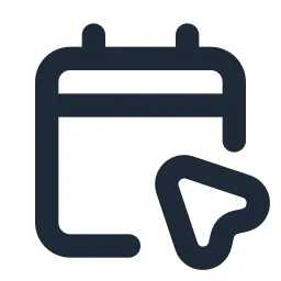 Calendar Cursor 2 Line Icon